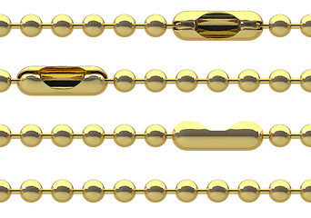 Image showing Seamless golden chain