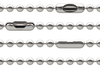 Image showing Seamless silver chain