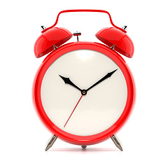 Image showing Alarm clock on white background