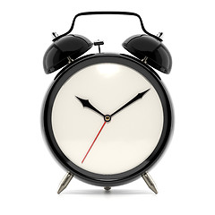 Image showing Alarm clock on white background