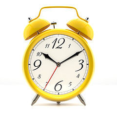 Image showing Alarm clock on white background