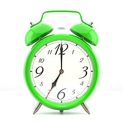 Image showing Alarm clock on white background