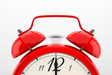 Image showing Alarm clock on white background