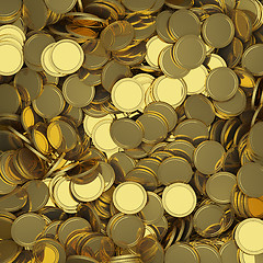 Image showing Golden coins background