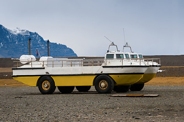 Image showing Amphibian vehicle closeup