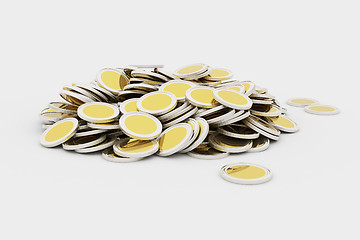 Image showing Golden coins pile