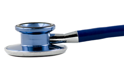 Image showing Blue Stethoscope isolated on white