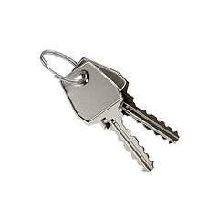 Image showing Two keys on a ring