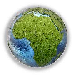 Image showing Africa on planet Earth