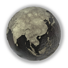 Image showing Southeast Asia on Earth of oil