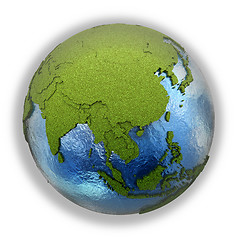 Image showing Southeast Asia on planet Earth