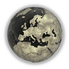 Image showing Europe on Earth of oil