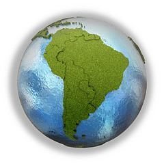 Image showing South America on planet Earth