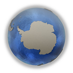 Image showing Antarctica on model of planet Earth