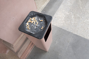 Image showing ashtray outdoors