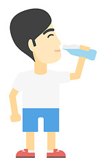 Image showing Man drinking water.