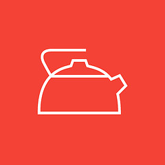 Image showing Kettle line icon.