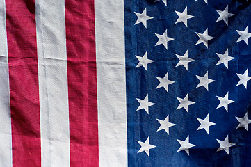 Image showing close up american flag