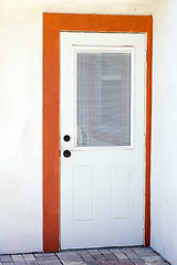 Image showing closed house door exterior