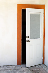 Image showing open house door exterior