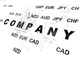 Image showing Finance concept: Company on Digital background