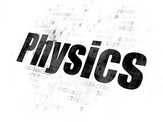 Image showing Learning concept: Physics on Digital background