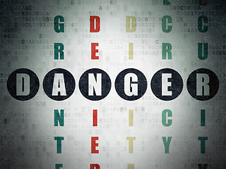 Image showing Safety concept: Danger in Crossword Puzzle