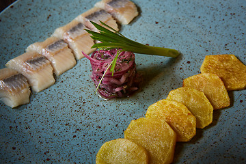 Image showing herring with potatoes