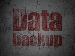 Image showing Data concept: Data Backup on grunge wall background