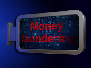 Image showing Money concept: Money Laundering on billboard background