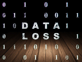 Image showing Data concept: Data Loss in grunge dark room