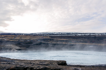 Image showing Hot water pond in Iceland