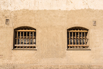 Image showing Prison with bars on the windows