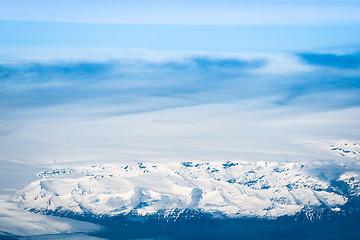 Image showing Snow on mountains in iceland