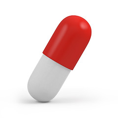 Image showing White and red pill 