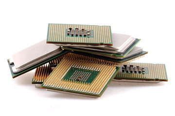 Image showing computers chips isolated