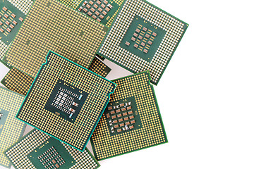 Image showing computers chips isolated