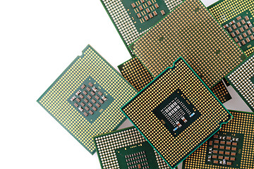 Image showing computers chips isolated