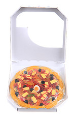 Image showing color jelly candies as pizza 