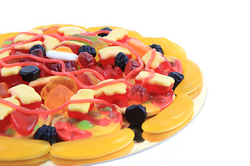 Image showing color jelly candies as pizza 