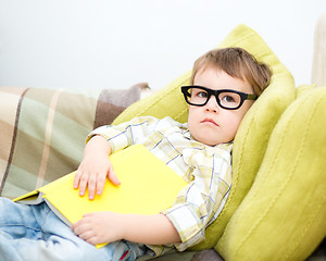 Image showing Little child with book