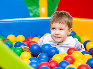 Image showing Little boy on playground