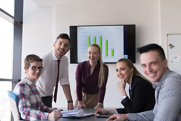 Image showing startup business team on meeting at modern office