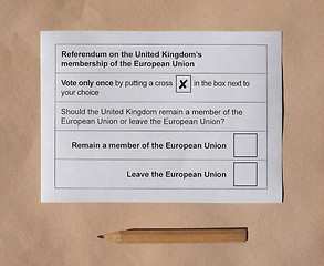 Image showing Brexit referendum in UK