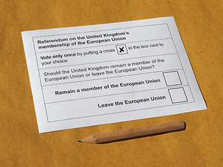 Image showing Brexit referendum in UK