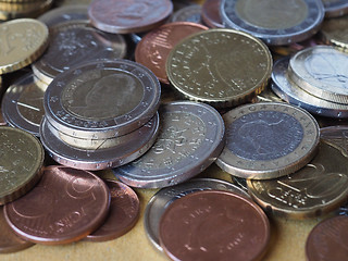 Image showing Many Euro coins