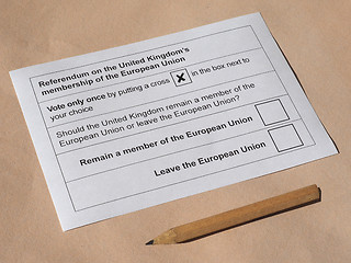 Image showing Brexit referendum in UK