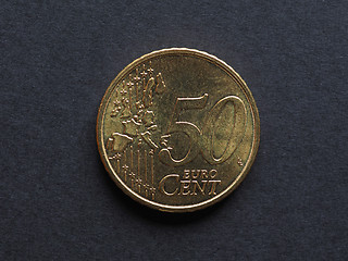 Image showing Fifty Cent Euro coin