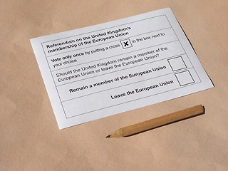 Image showing Brexit referendum in UK