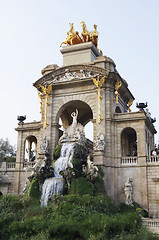 Image showing Fountain in Parc De la Ciutadella